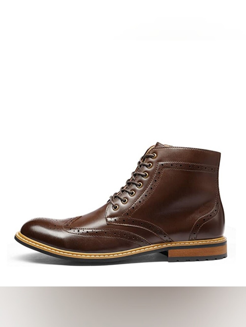 Bruno Marc Classic Wingtip Zipper Ankle Boots